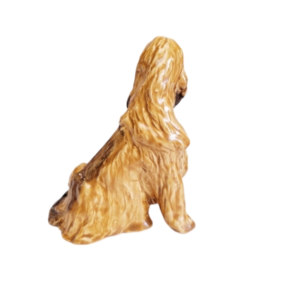 Designs in Clay Afganhound Looking Down at a Siamese Cat Signed by Donna Eddy - Picture 4 of 11